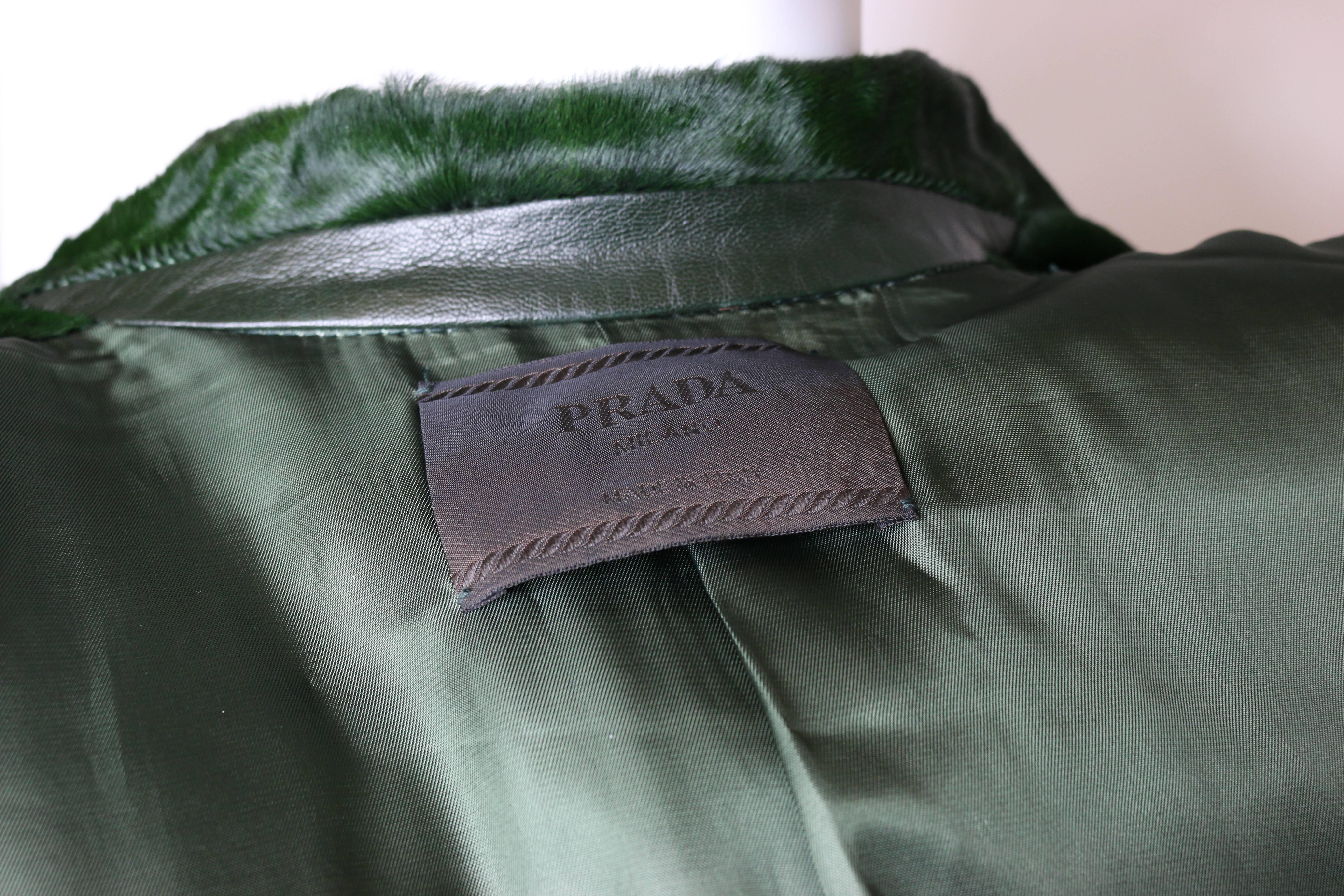 Coates in cavallino verde di Prada 1