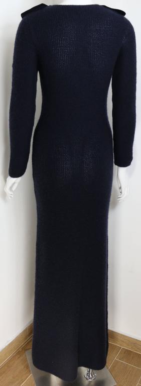 Black Tom Ford For Gucci Navy Maxi Dress For Sale