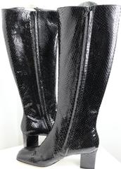 Tom Ford For Gucci Black Snakeskin "G" Boots