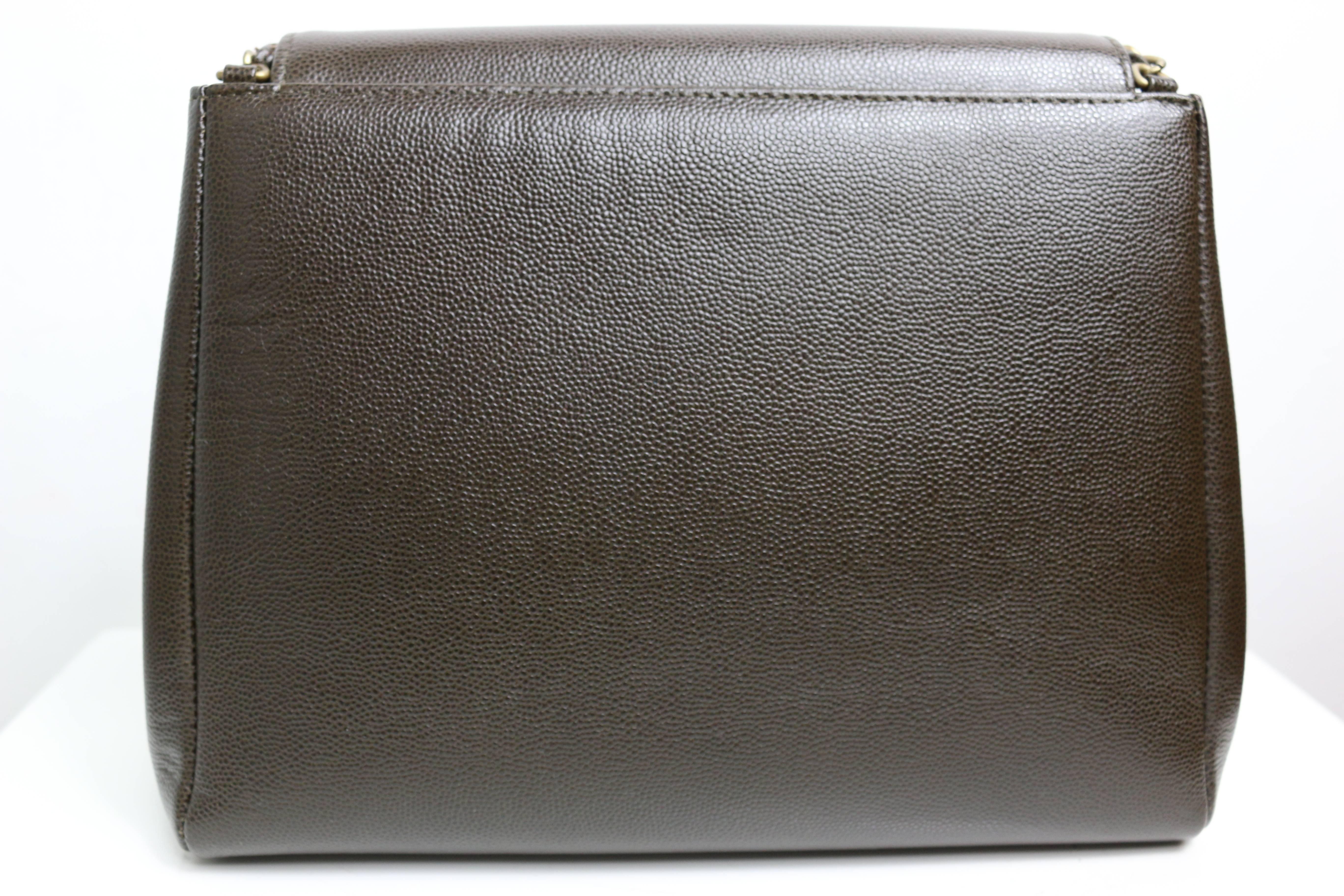 PANIER FLAP BAG DARK BROWN
