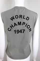 Christian Dior John Galliano Iconic "J'Adore Dior" Houndstooth Tank Top
