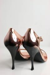 Miu Miu Rose Gold Metallic  Sandals