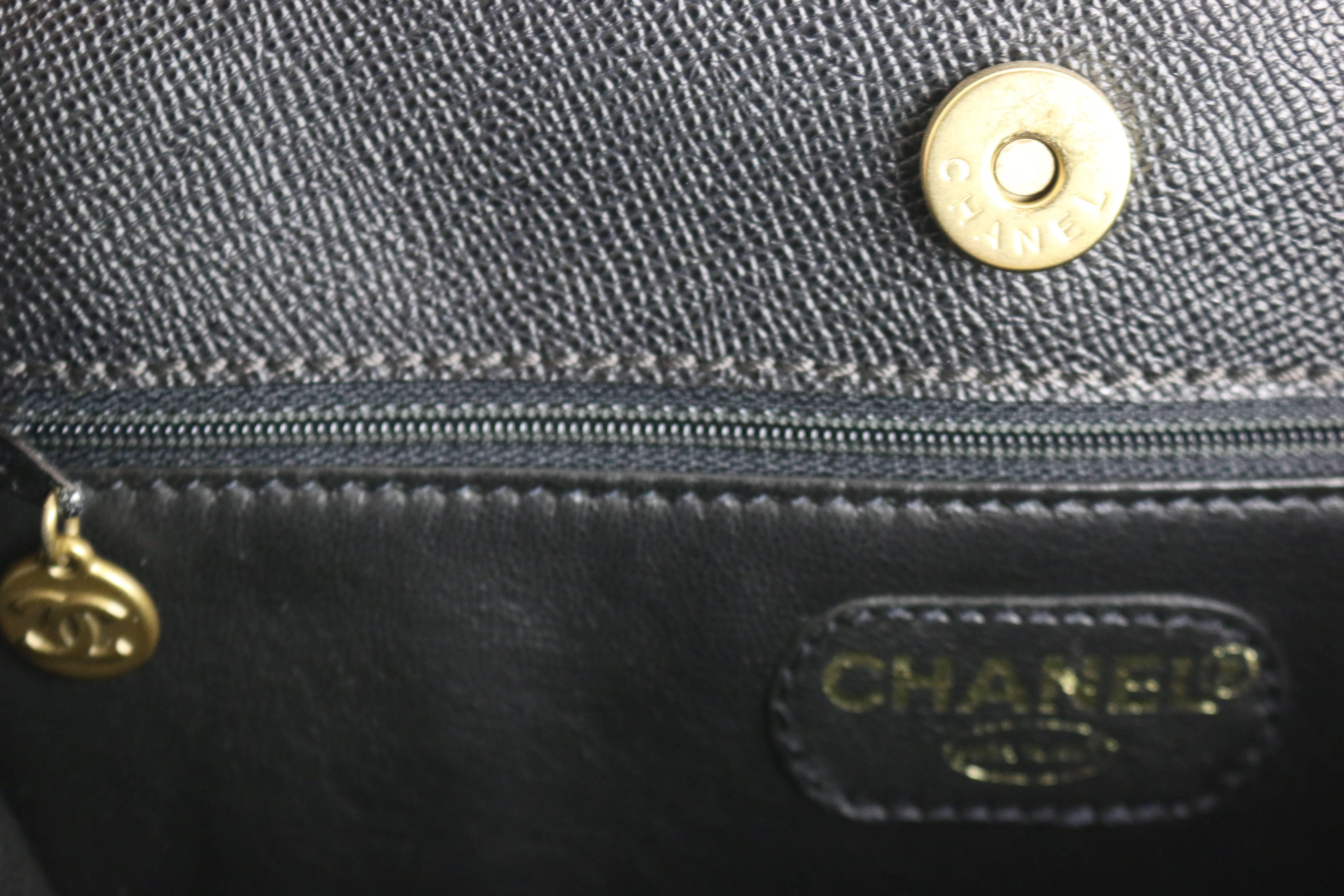 Women's Chanel Black Caviar Tote Bag