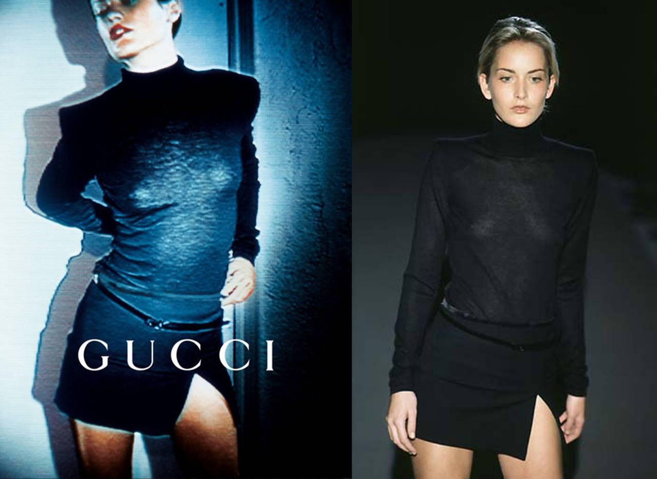 Gucci By Tom Ford - Mini robe noire en vente 2