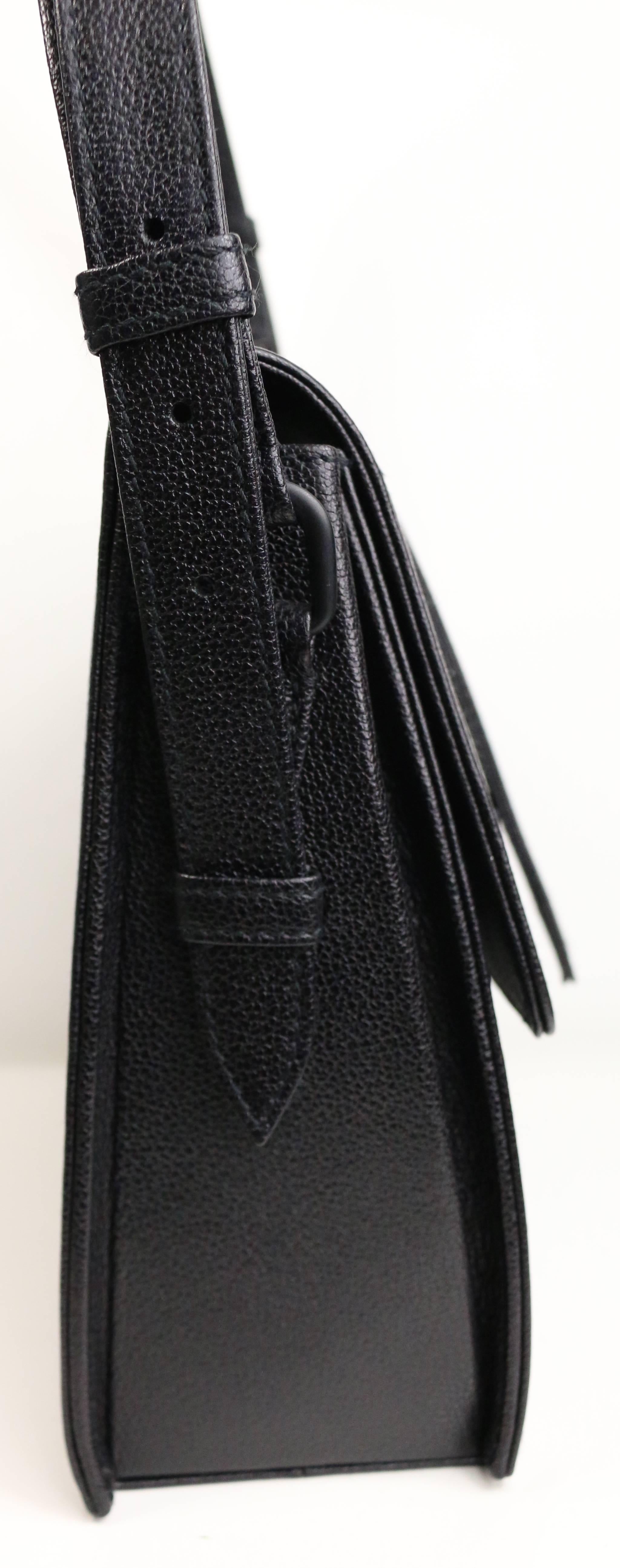 Unused Vintage 90s  Chanel Black Caviar Flap Handbag  In Excellent Condition In Sheung Wan, HK