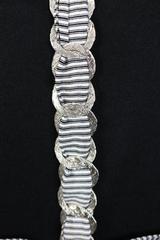 Chanel Black Cashmere Silk Bow And Chain Top