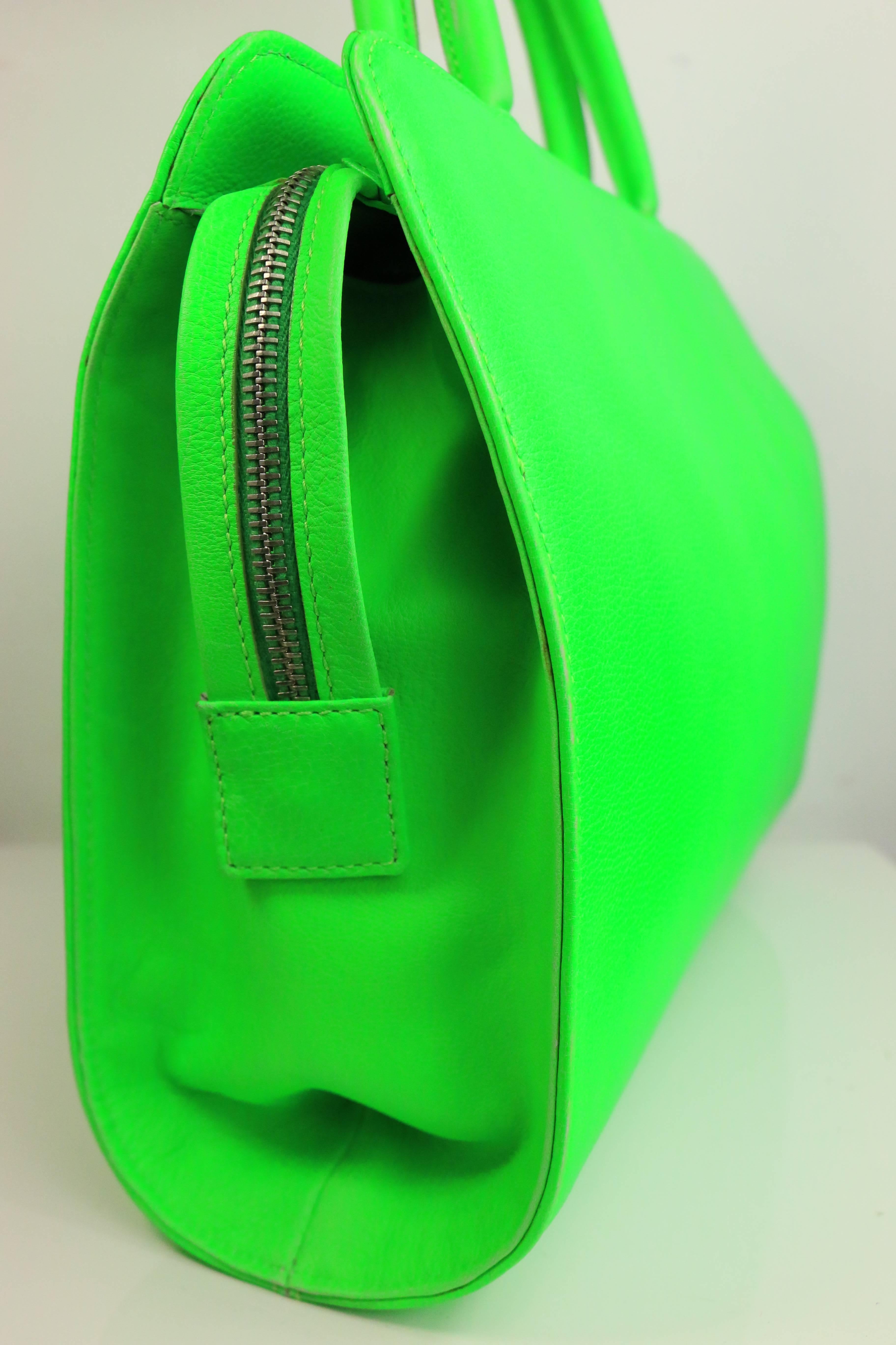neon green purses