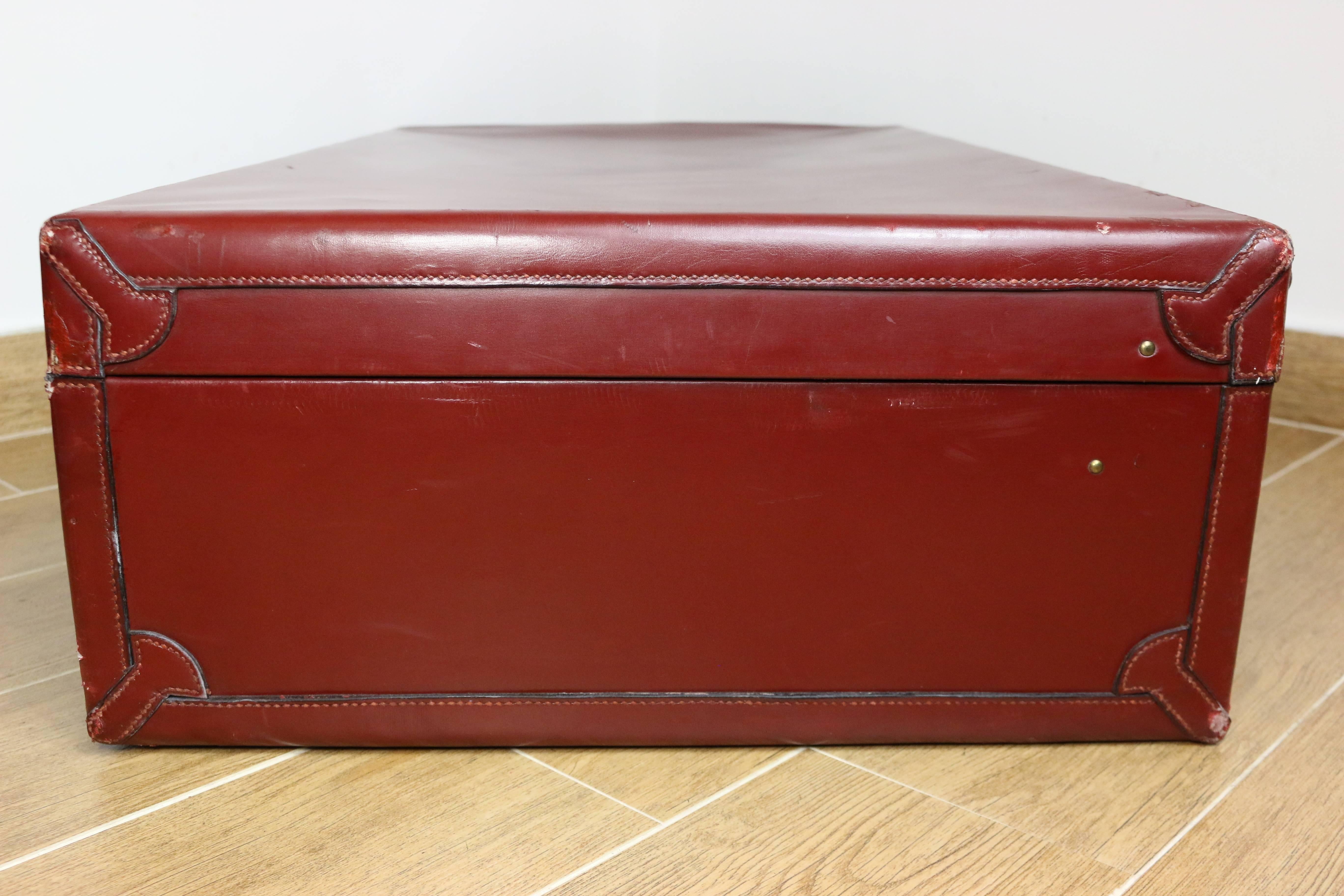 Hermes Red Box Calfskin Leather Trunk  3