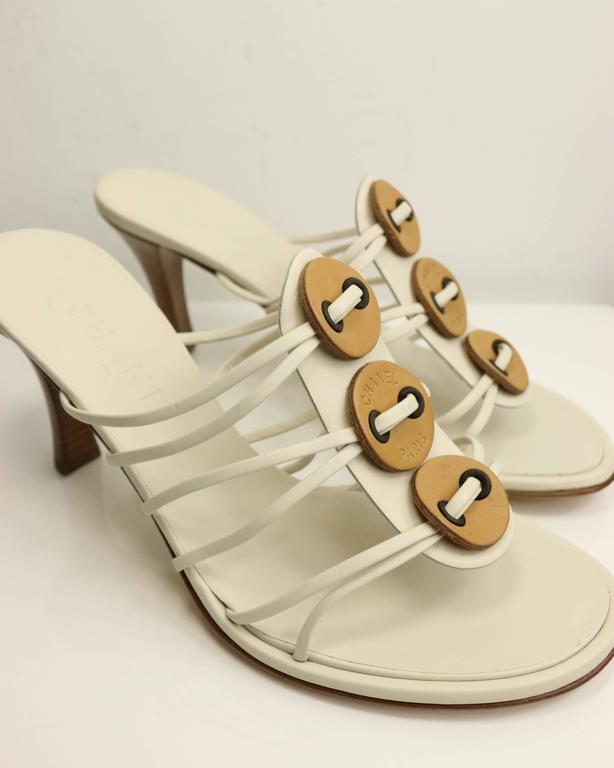 tan chanel sandals