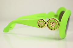 Gianni Versace Neon Green Cello Frame Sunglasses