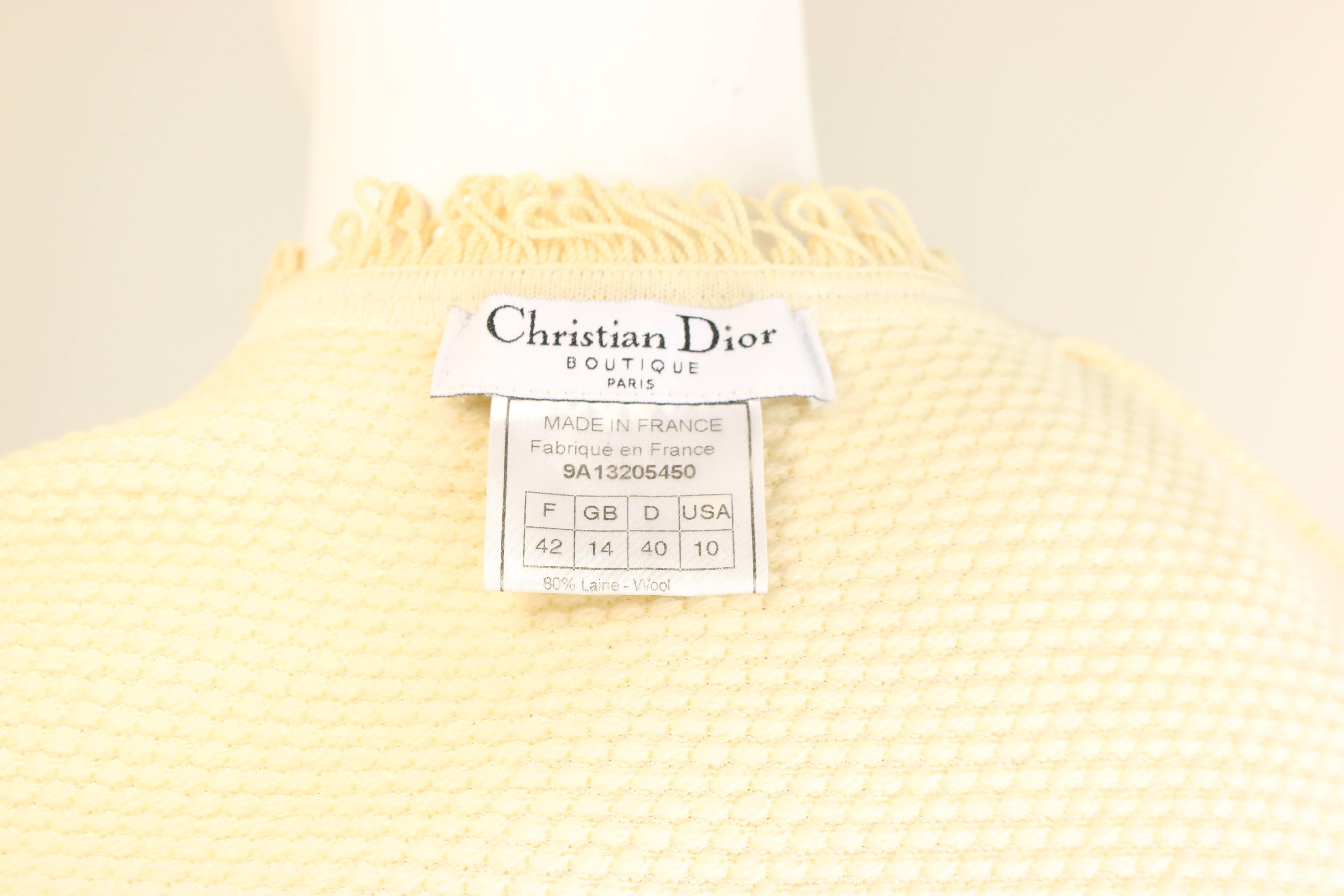 Women's Christian Dior Biege Bumps Tank Top 