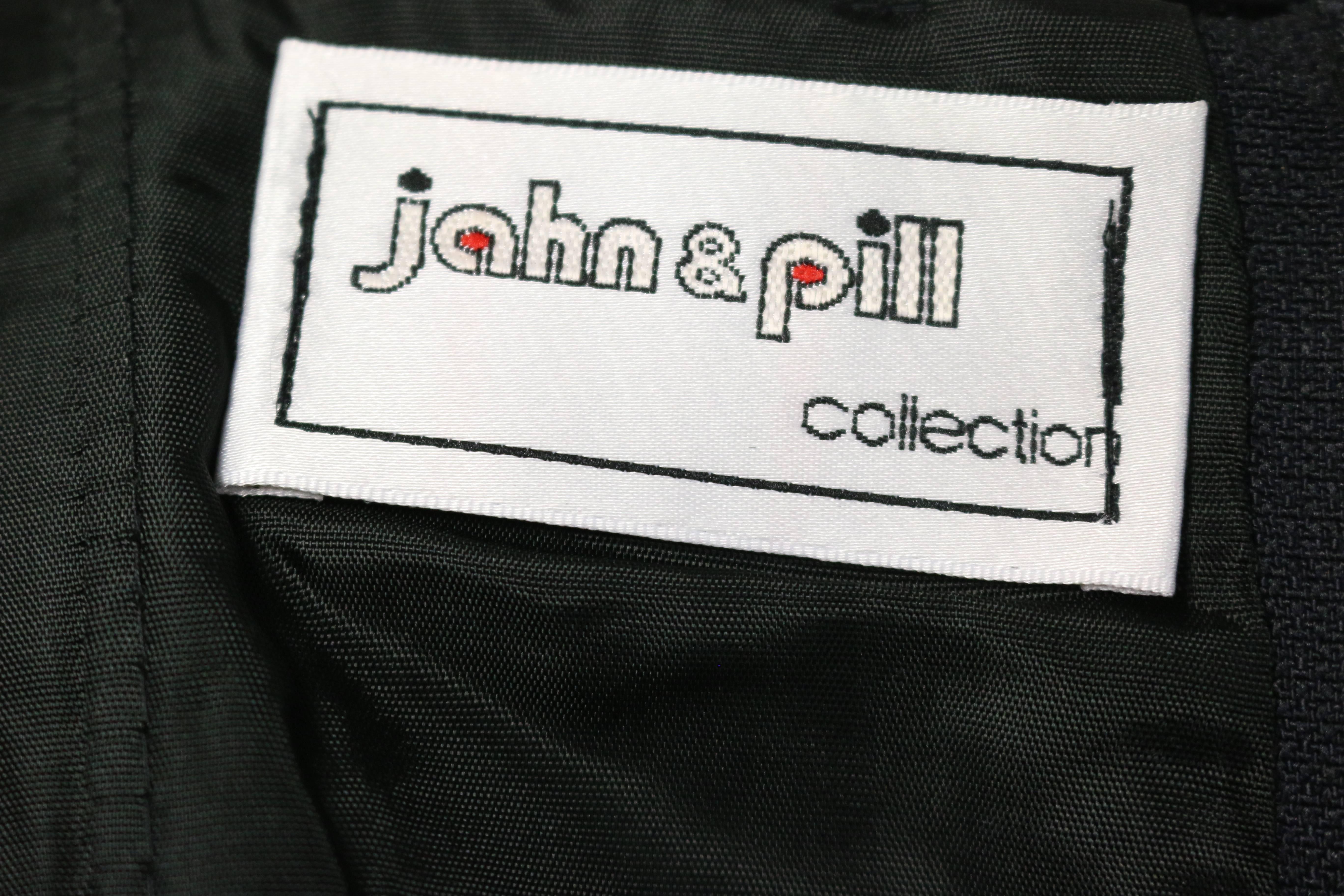 Women's John & Pill 80s Black Velvet Party Dress