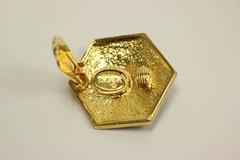 Escada Black Dice Clip On Earrings