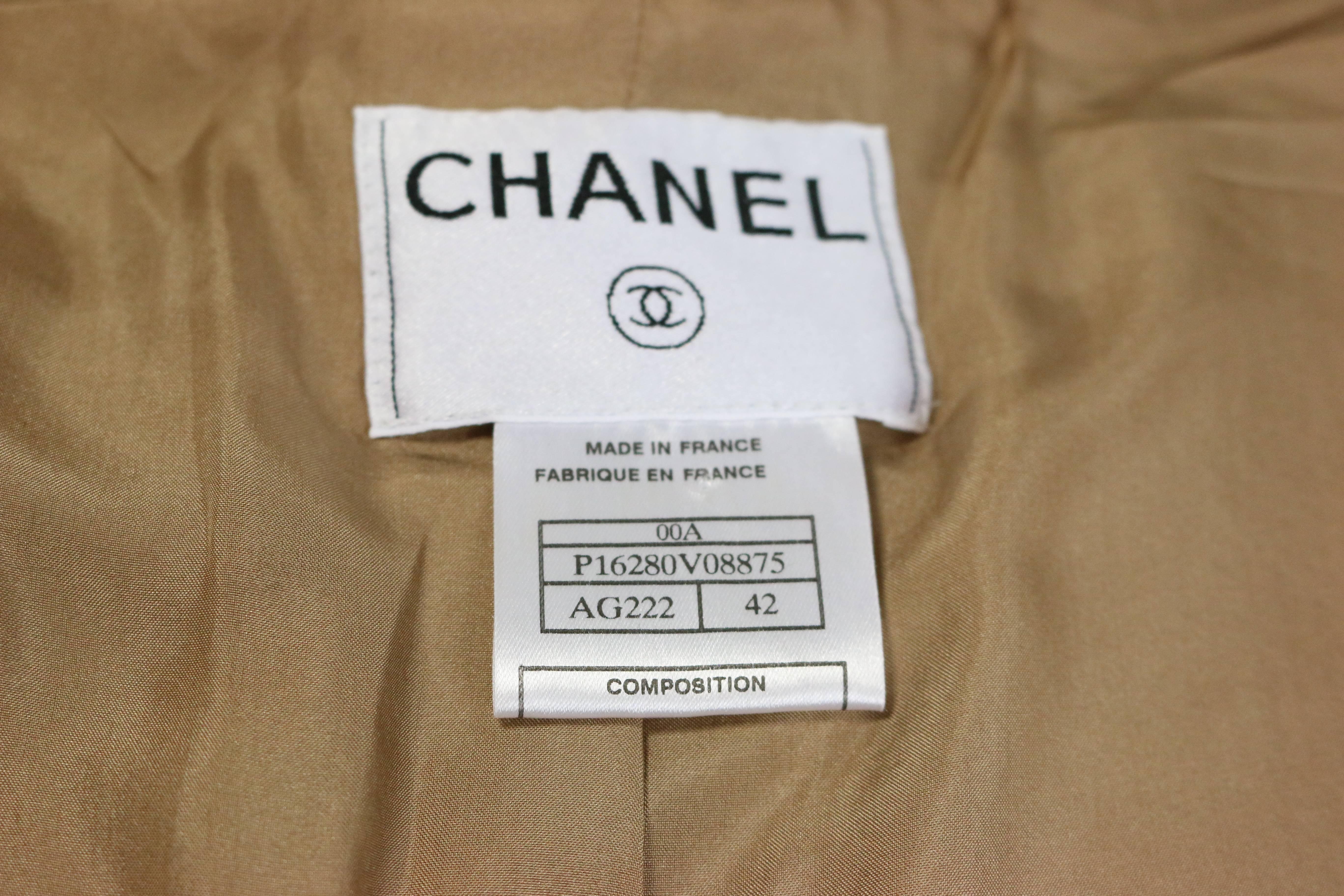 Chanel Camel Cashmere Long Coat 1