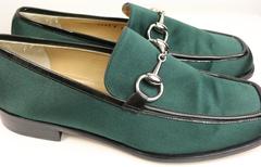 Gucci by Tom Ford Classic Green Satin Loafer