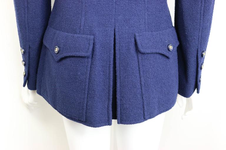 Cashel Collarless Quilted Jacket - Navy Gingham/Dark Navy