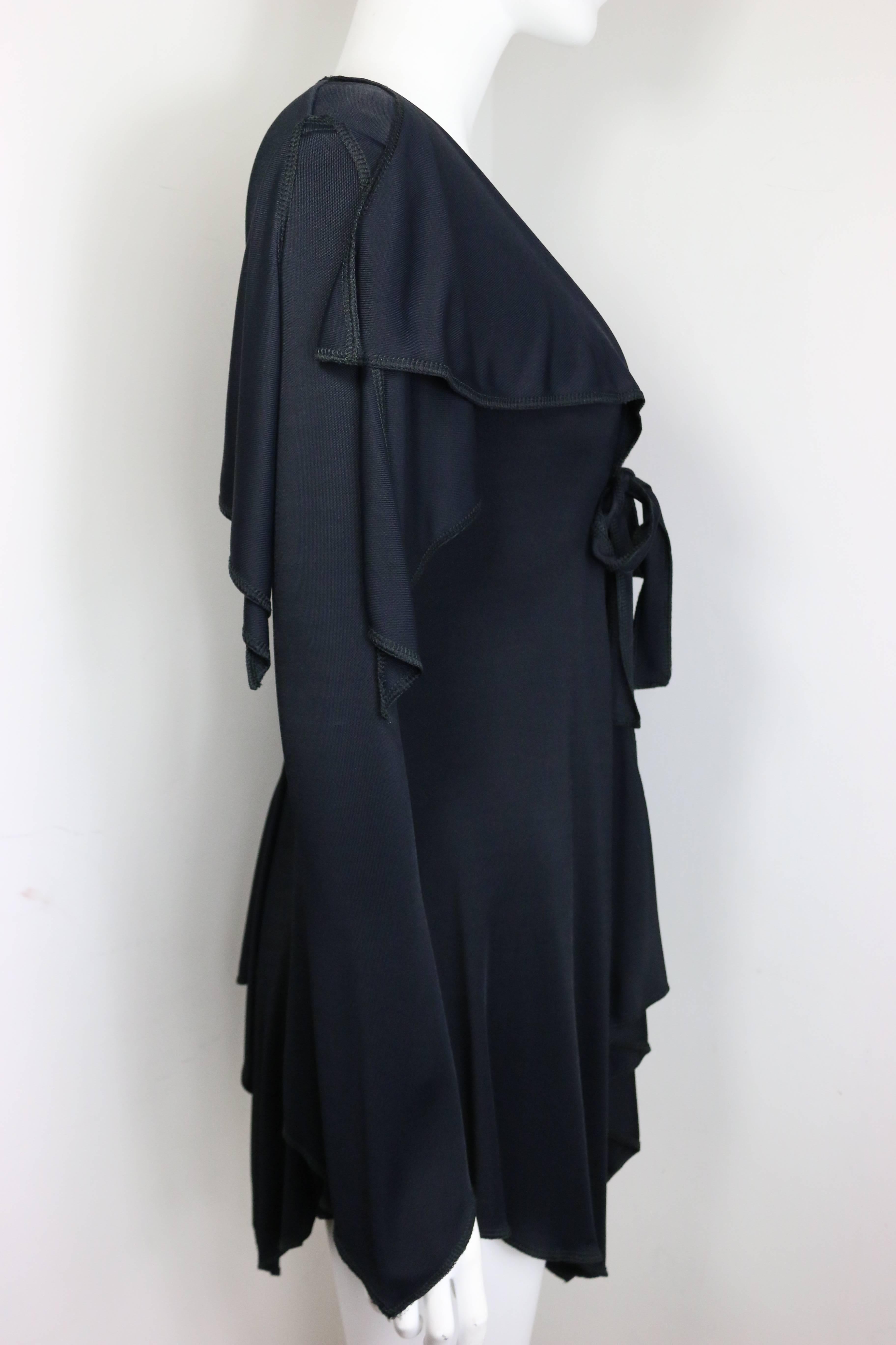 Noir Moschino Couture - Cardigan mi-long noir en vente