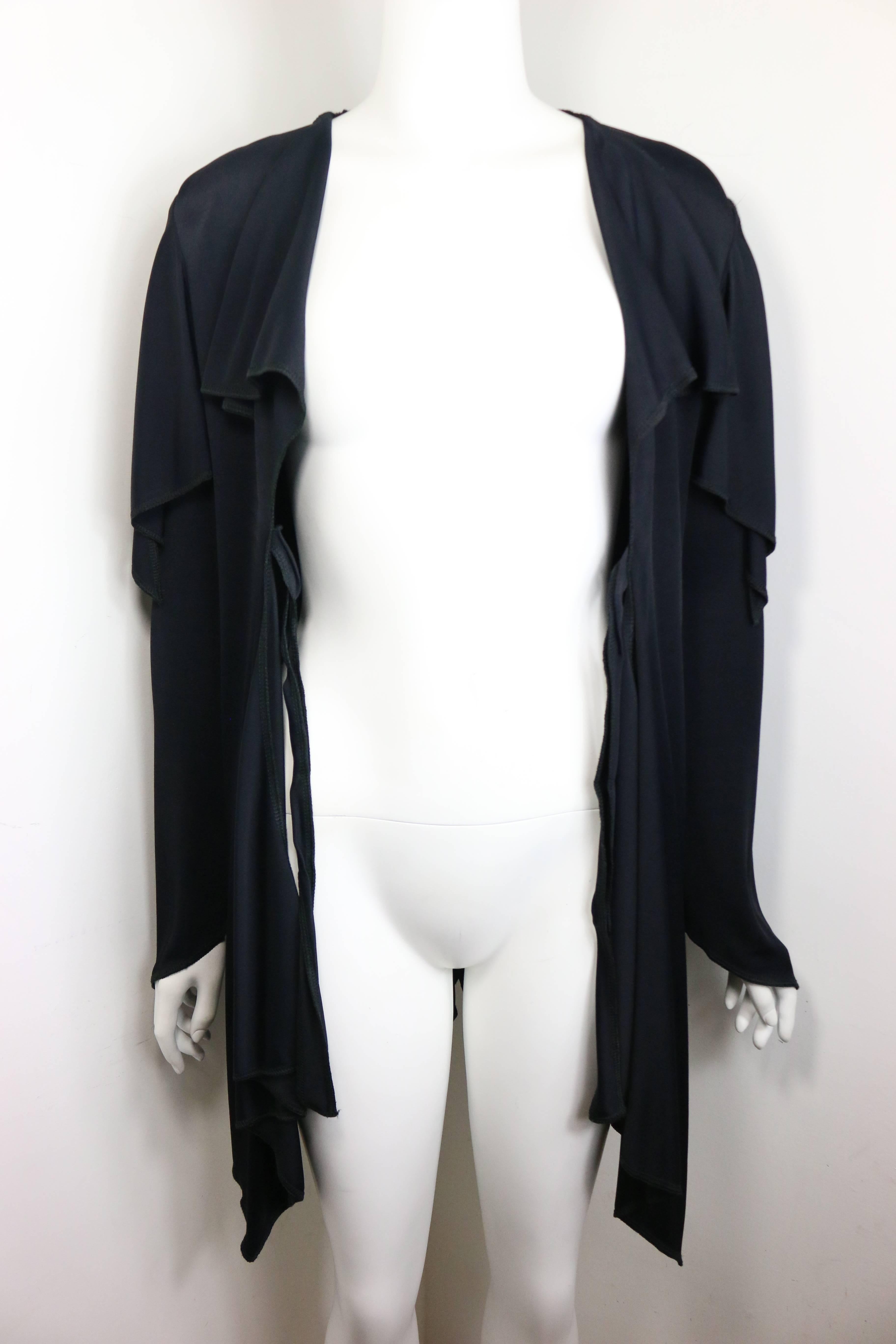 Moschino Couture - Cardigan mi-long noir en vente 4