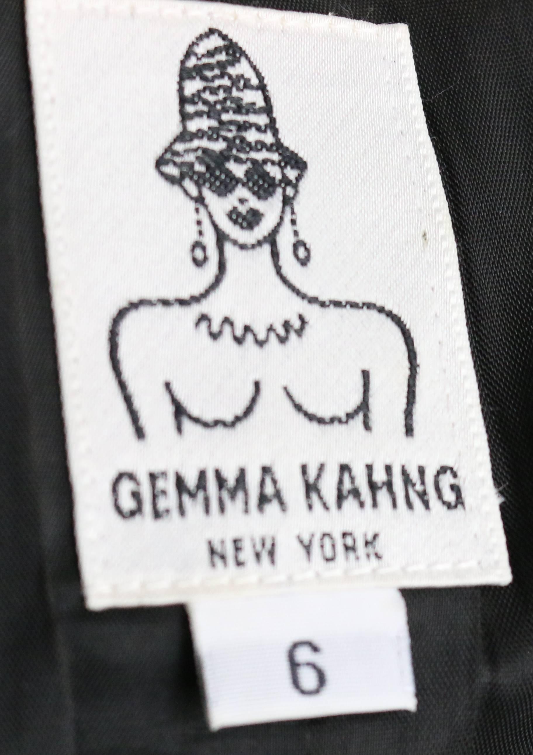 Gemma Kahng Black Wool Shawl Jacket In Excellent Condition In Sheung Wan, HK