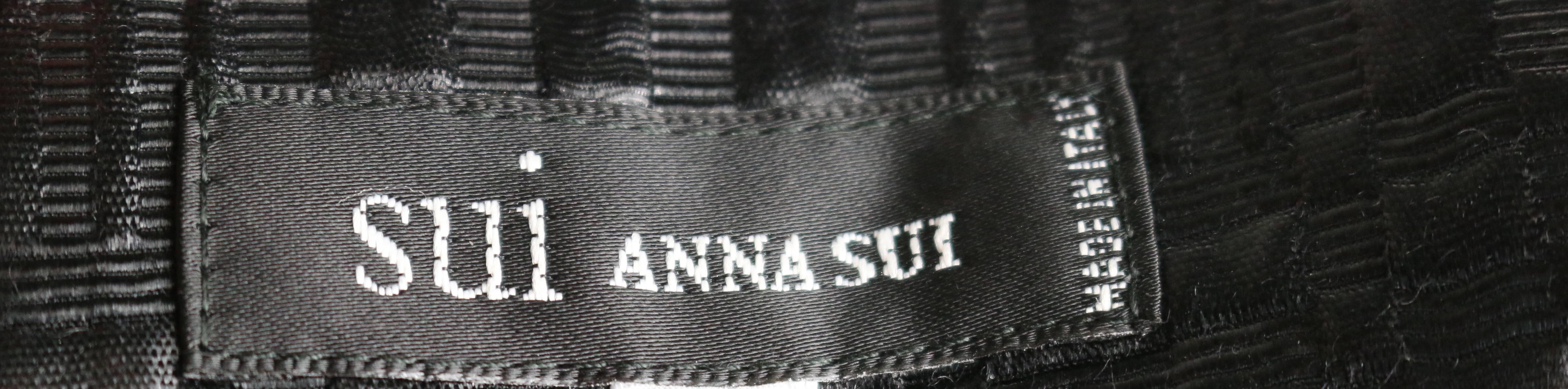 anna sui black dress