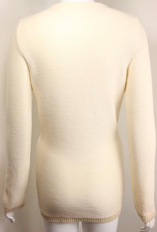 Gucci by Tom Ford Iconic White Deep V-Neck Tunic In Excellent Condition For Sale In Sheung Wan, HK