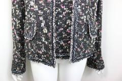 2004 Chanel Multi Coloured Tweed Wool Jacket and Sleeves Top Ensemble