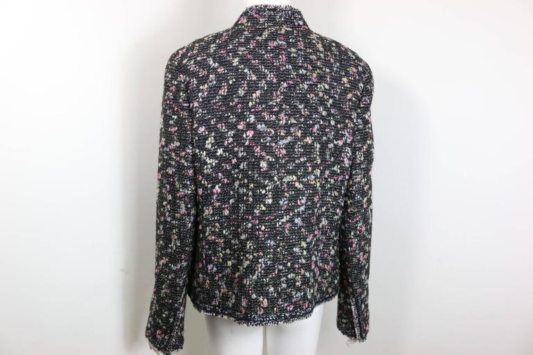 2004 Chanel Multi Coloured Tweed Wool Jacket and Sleeves Top Ensemble  In Excellent Condition For Sale In Sheung Wan, HK