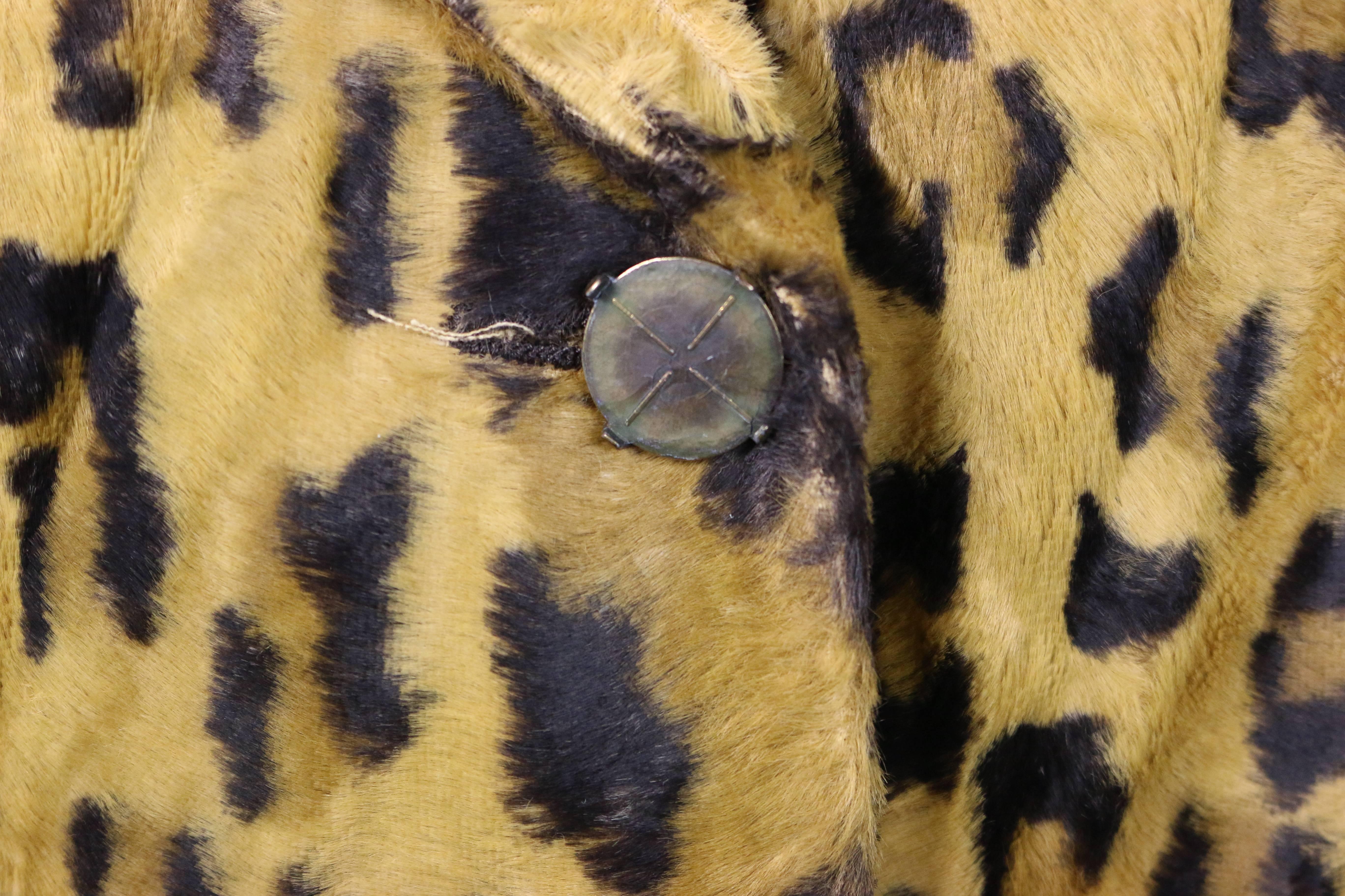 Brown Blumarine by Anna Molinari Faux Fur Leopard Jacket 