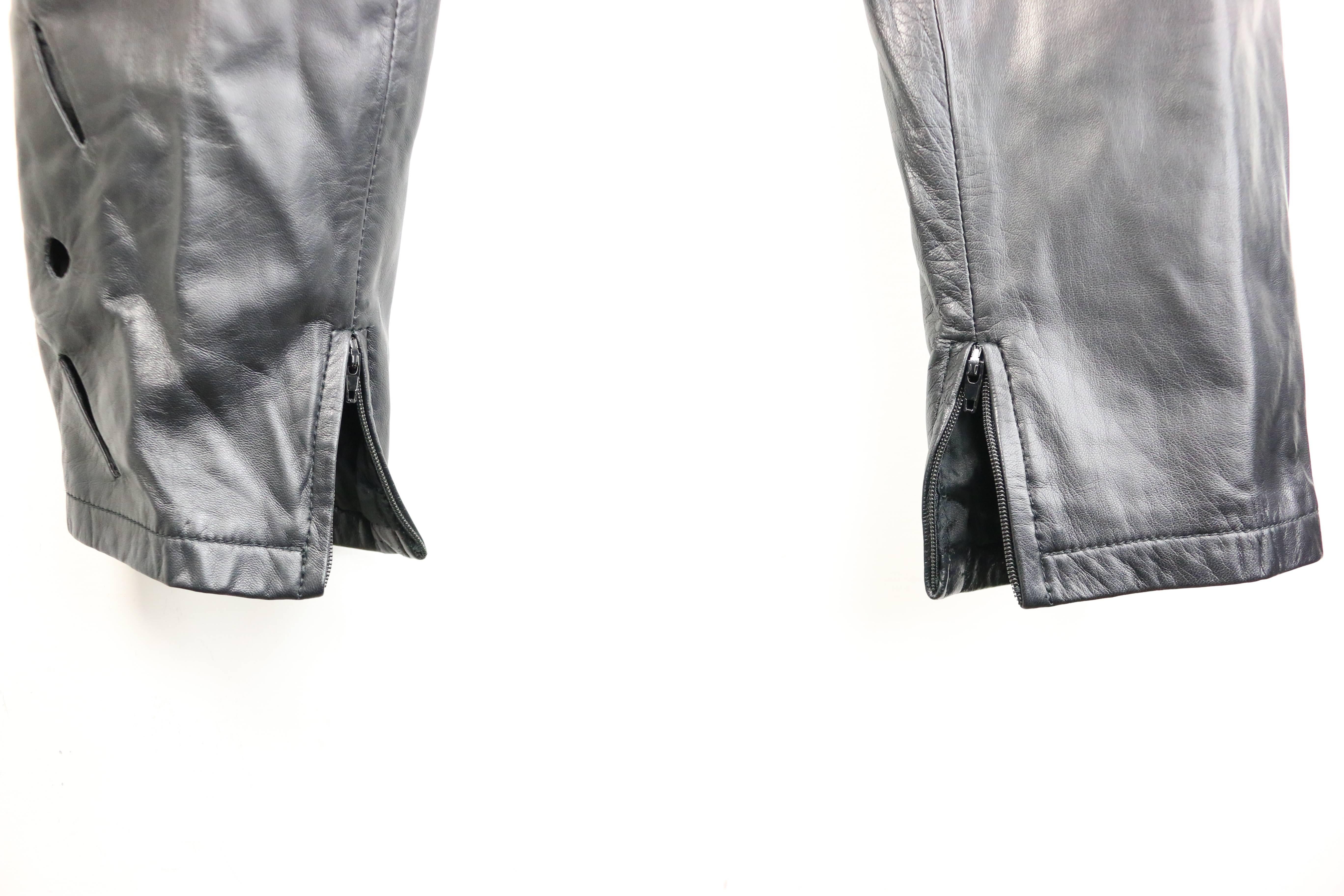 gianni versace leather pants