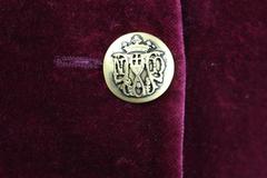 Dolce and Gabbana Maroon Velvet Tailcoat
