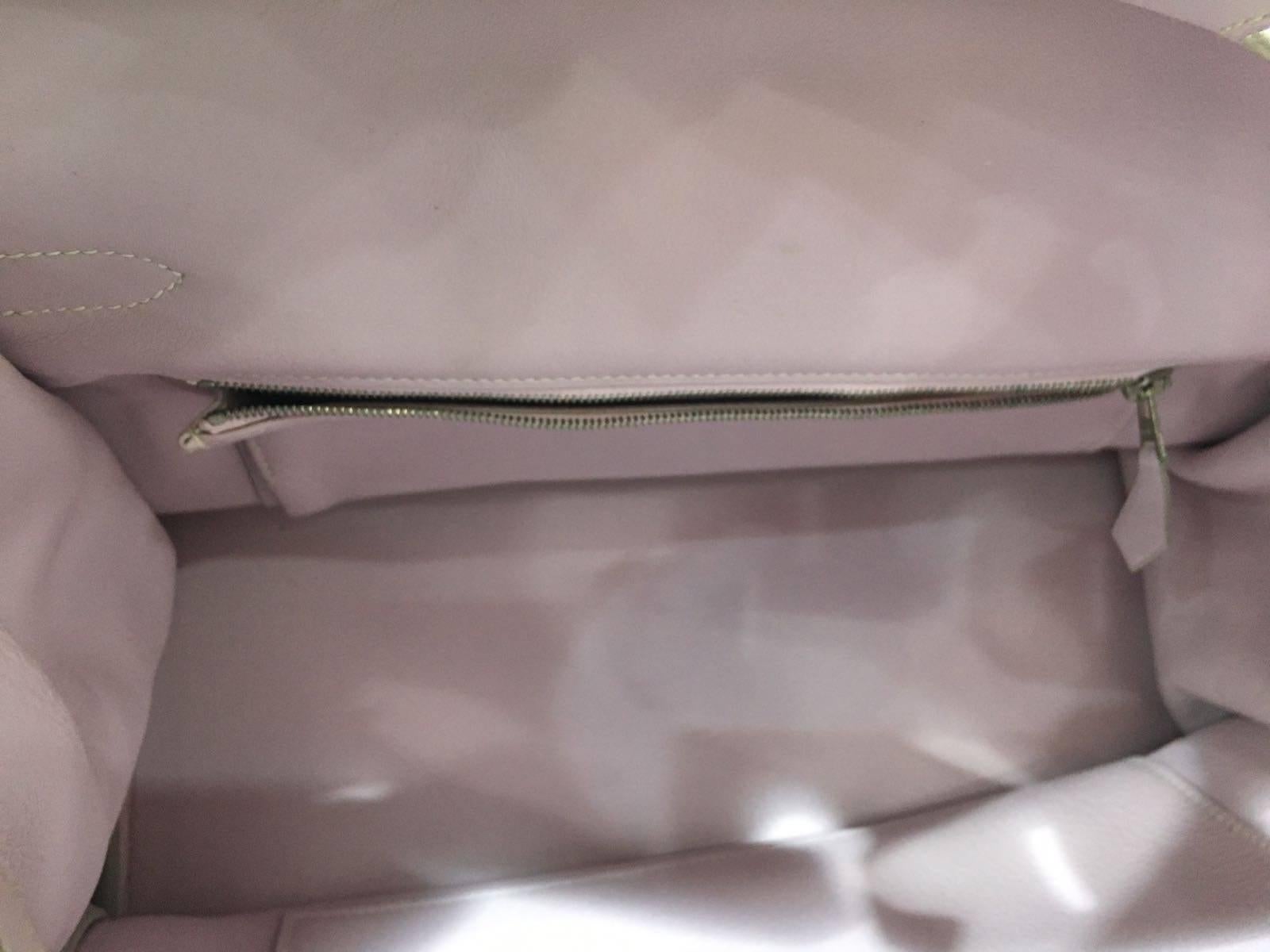 Hermes Rose Dragee Swift Leather 35cm Birkin Bag In Excellent Condition In Sheung Wan, HK