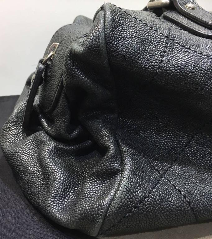 Chanel Black Quilted Caviar Doctor Bag at 1stdibs