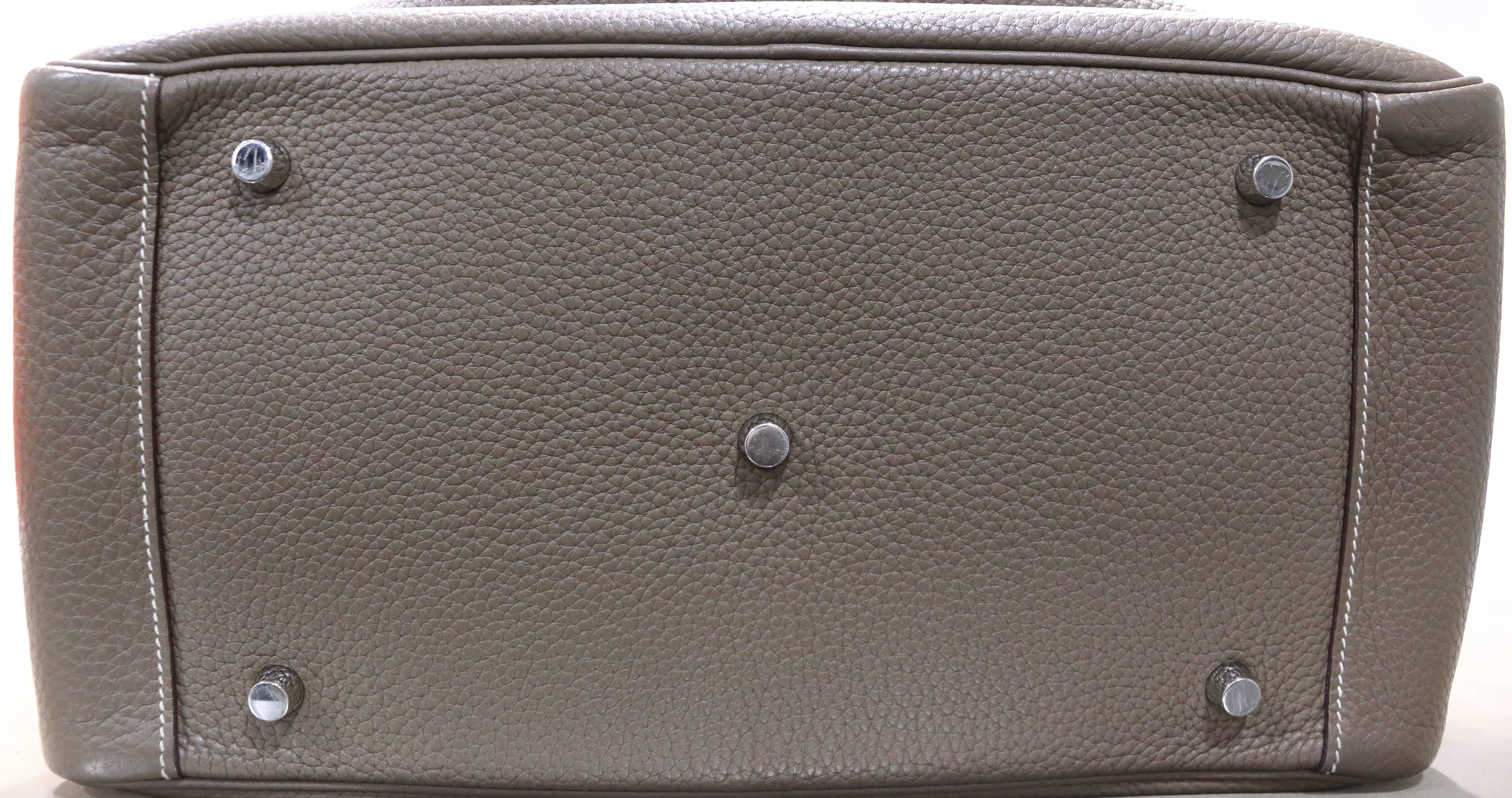 Black Hermes Lindy Etoup 34cm in Taurillon Clemence Leather