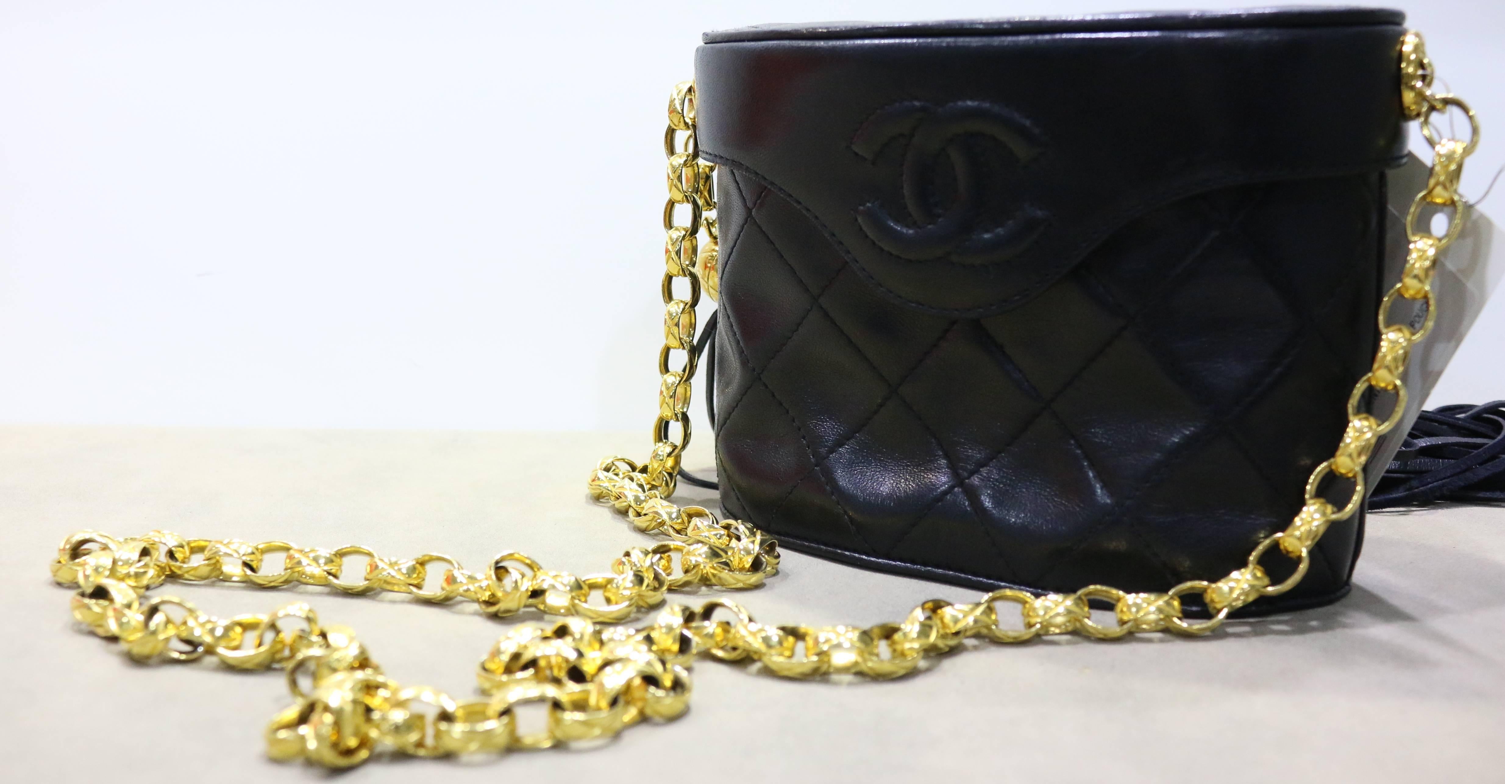 Chanel Black Quilted Lambskin 