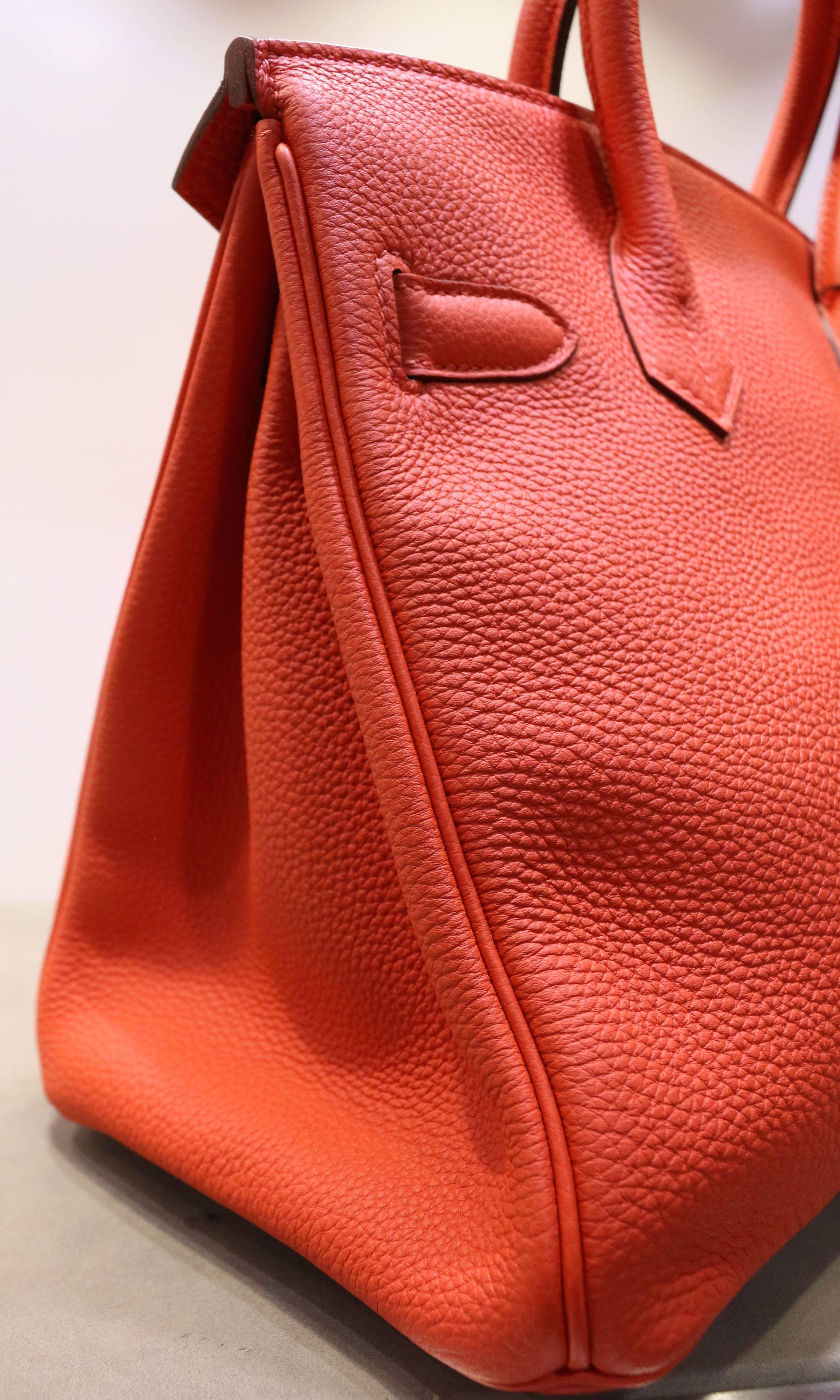 Women's Hermes Birkin Red 30cm Togo Leather Bag