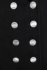 97 Chanel Black Boucle Wool Double Breasted Jacket