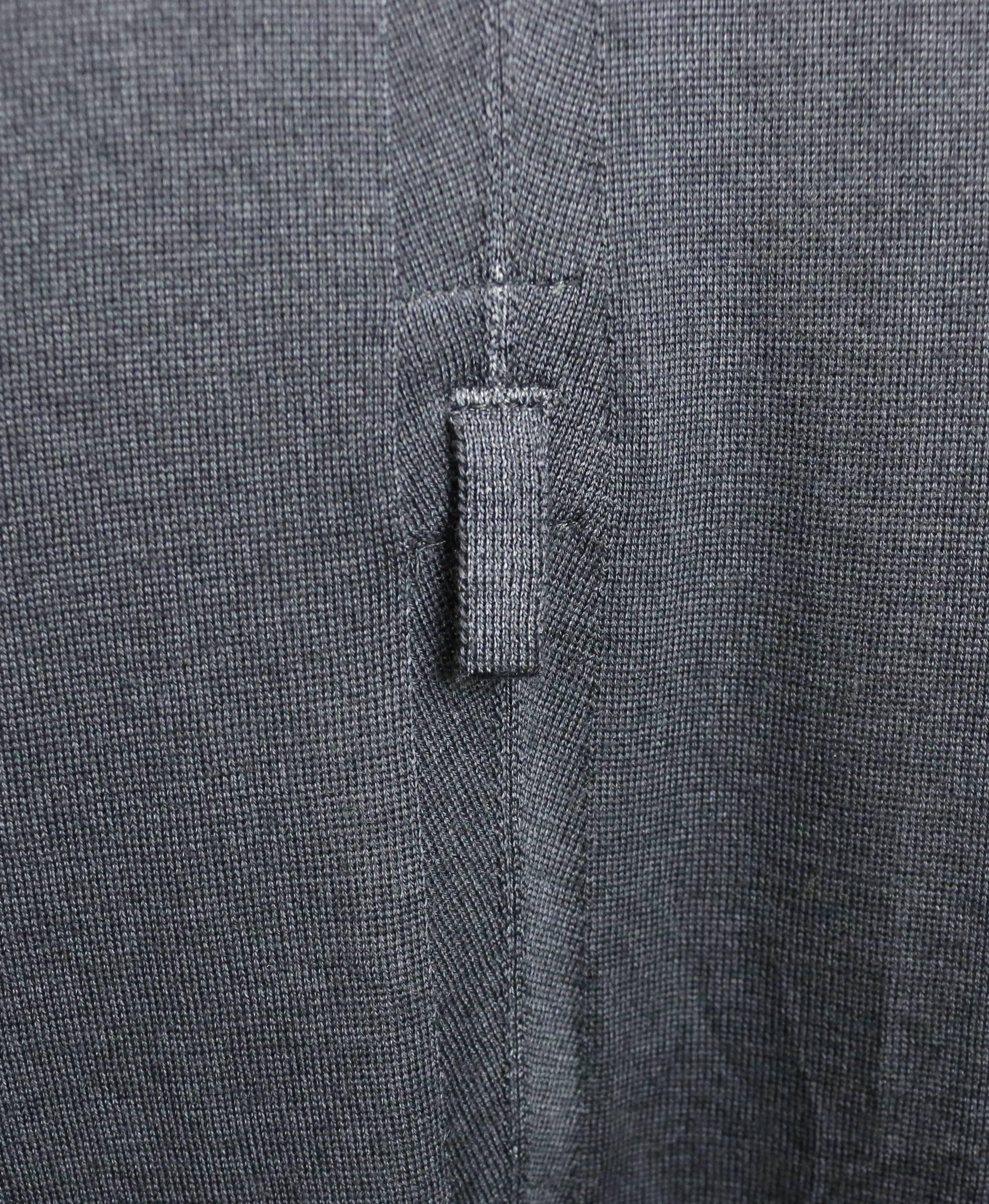 Yves Saint Laurent by Stefano Pilati Grey Wool Long Maxi Dress For Sale 1