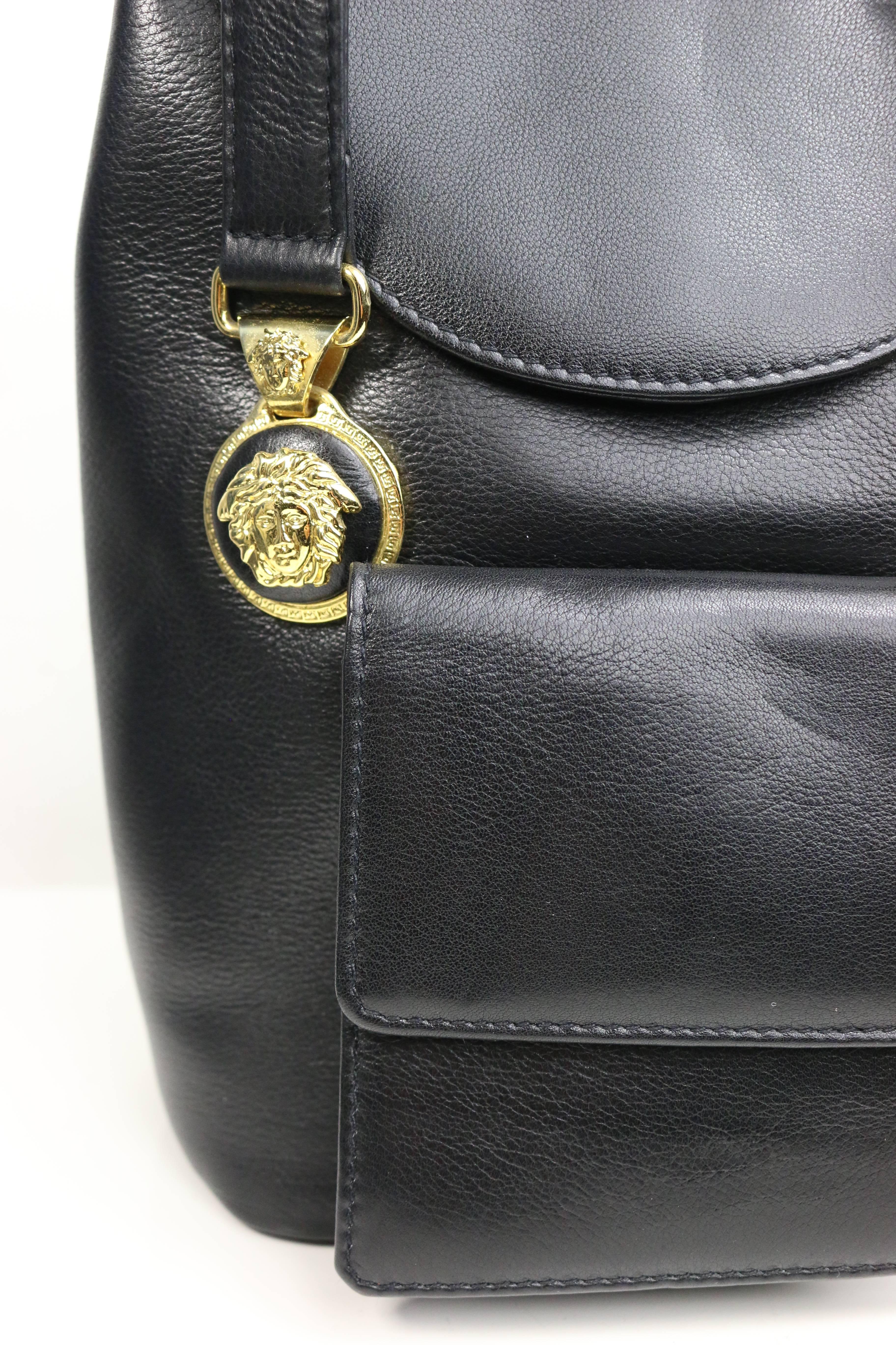 versace black handbag