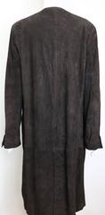 Gucci by Tom Ford Brown Suede Leather Long Coat