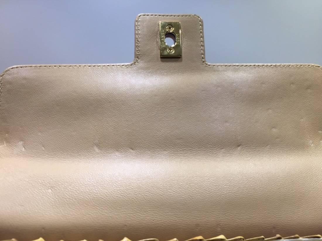 Chanel Ivory Leather and Bamboo Bastet Flap Shoulder Bag  2