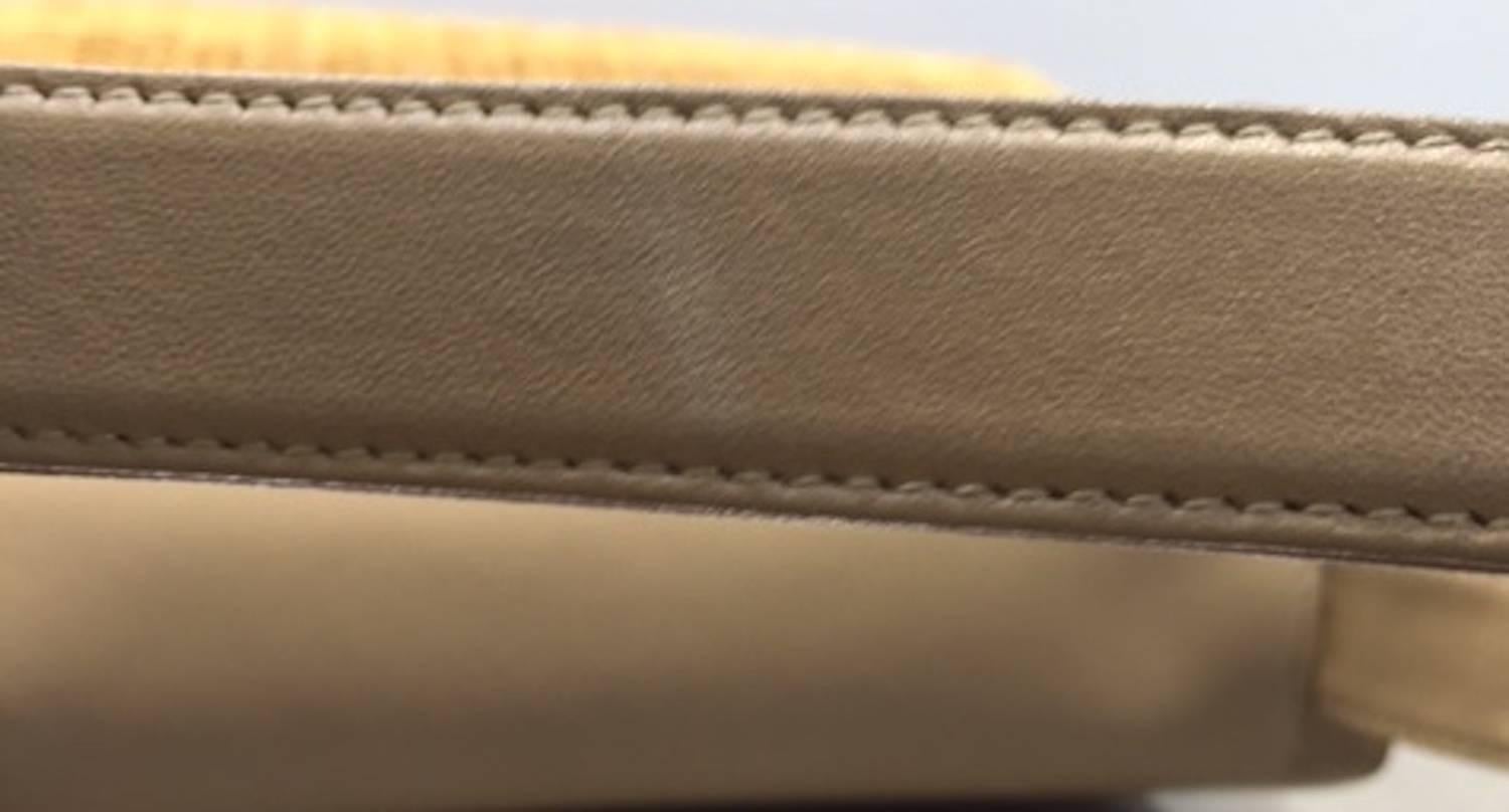 Chanel Ivory Leather and Bamboo Bastet Flap Shoulder Bag  4