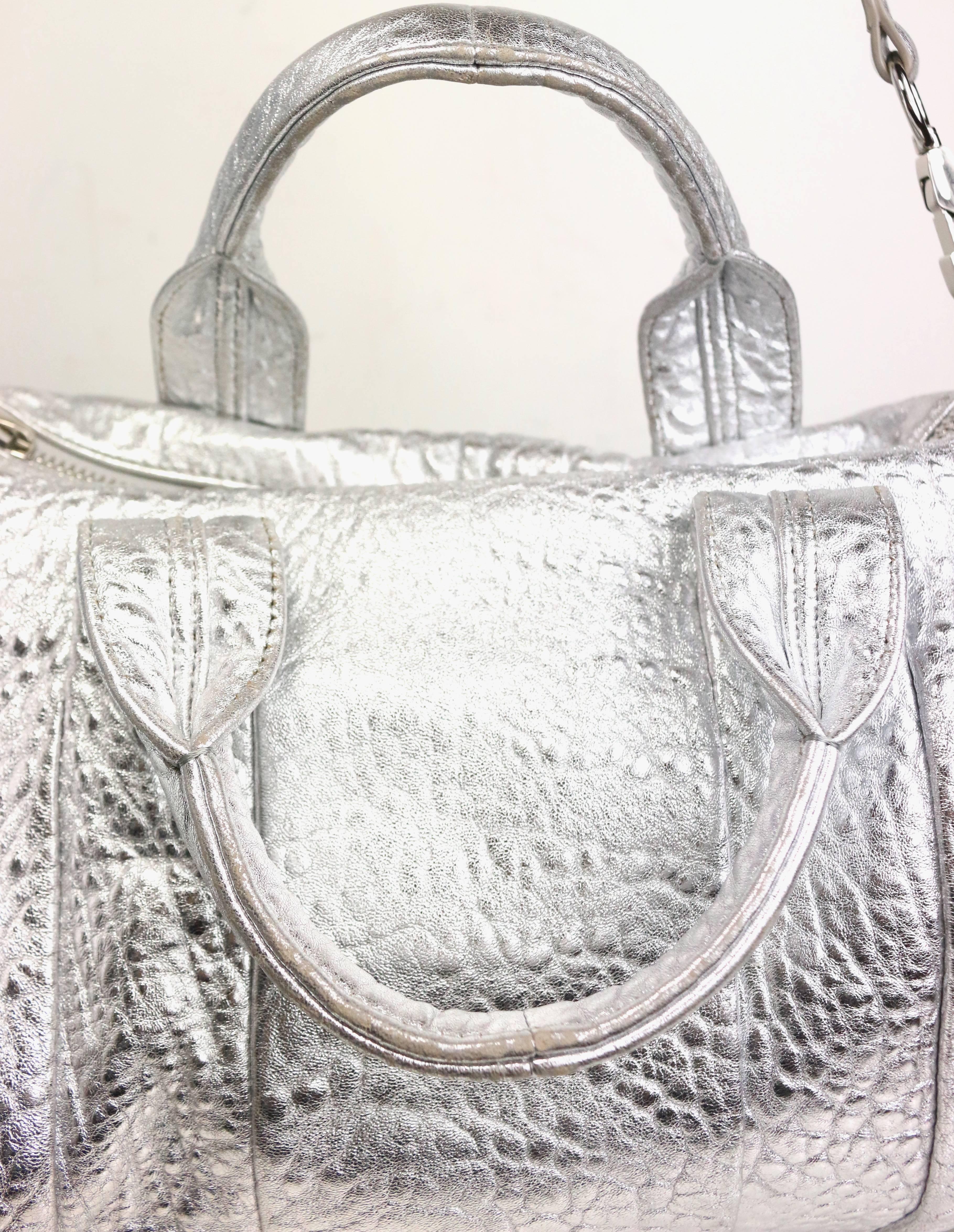 silver alexander wang bag