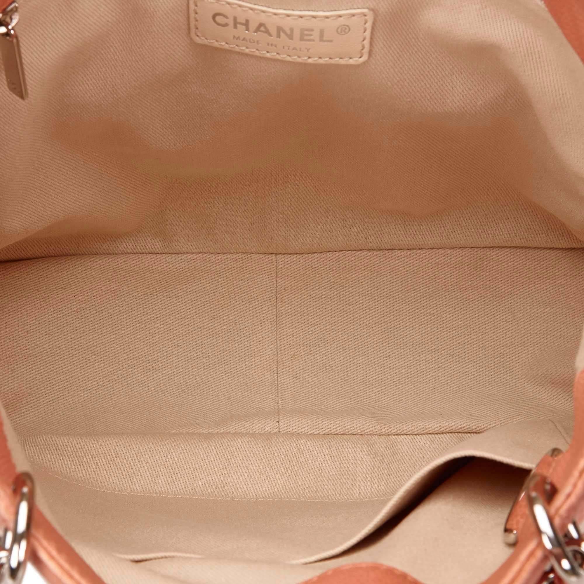 Chanel Pink Caviar Grand Shopping Shoulder Tote Bag 1