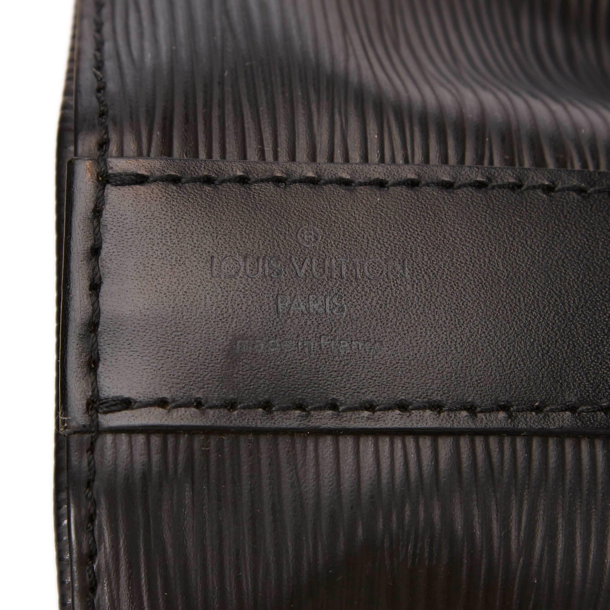 Women's Louis Vuitton Black Epi Leather Sac D'Epaule GM Bag