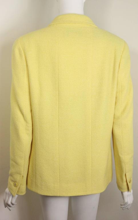 Wool blazer Chanel Yellow size 38 FR in Wool - 34169929