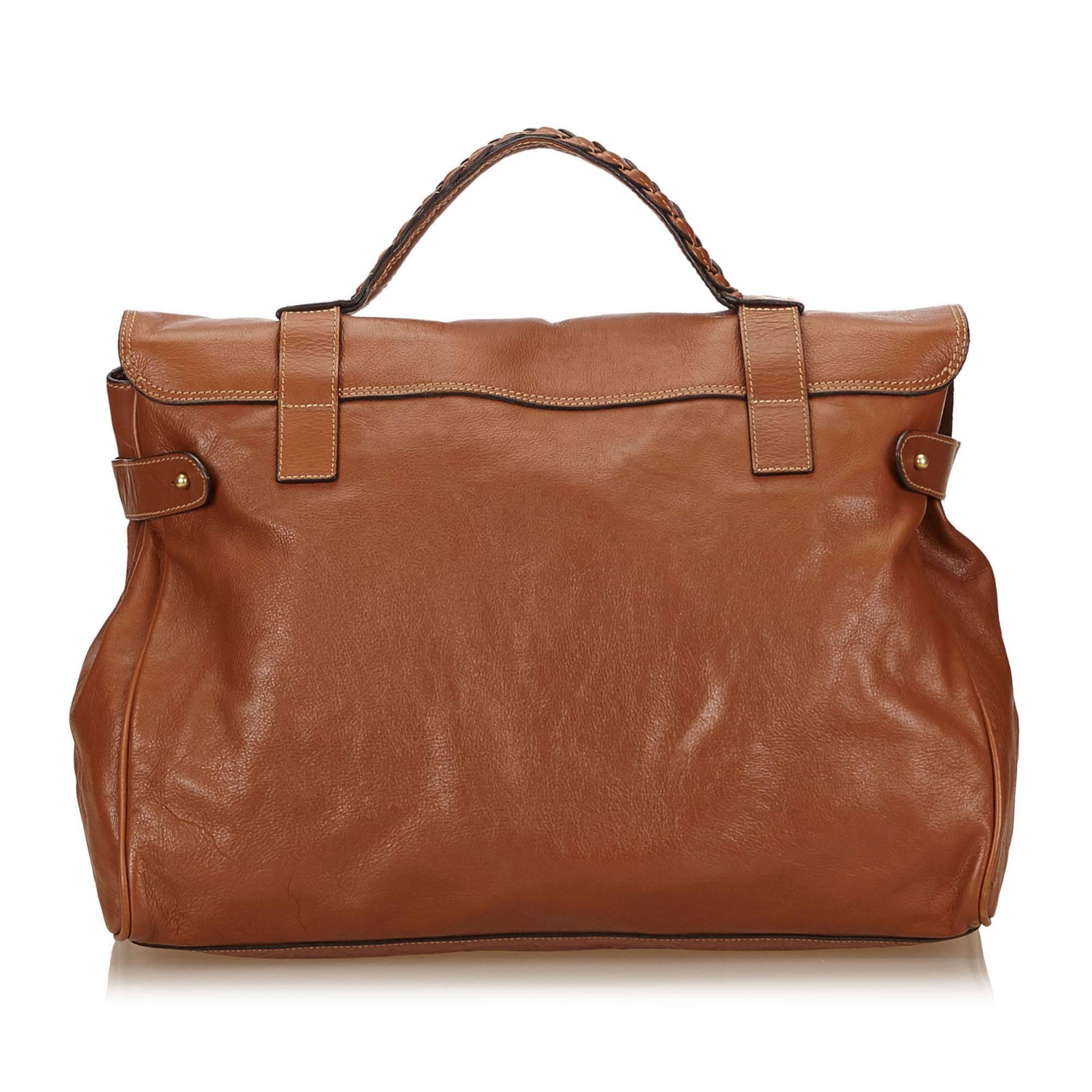 Mulberry Brown Leather Alexa Shoulder Bag In Excellent Condition In Sheung Wan, HK