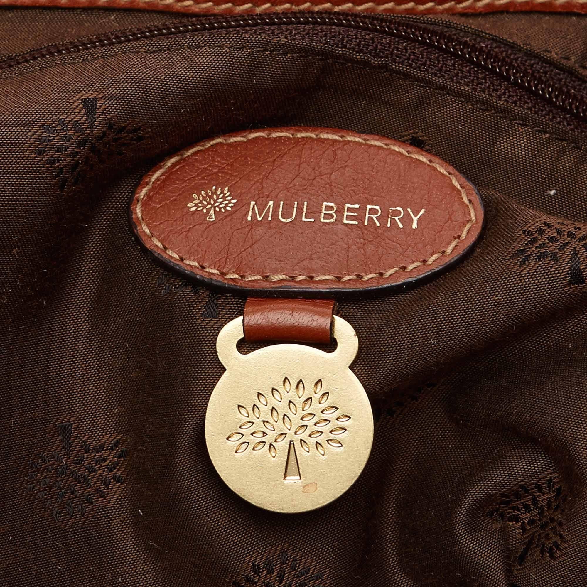 Mulberry Brown Leather Alexa Shoulder Bag 1