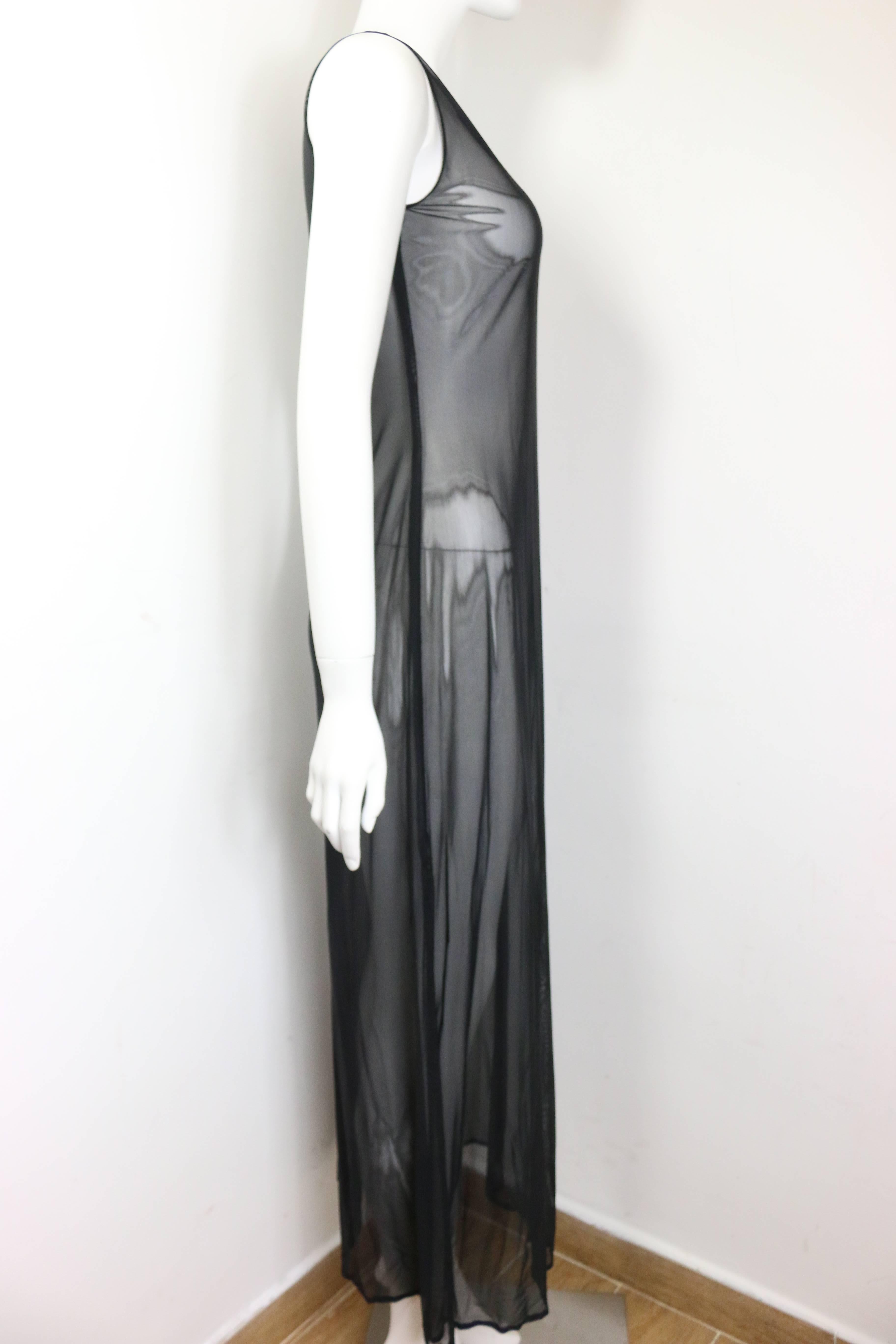 Chanel Schwarzes Durchsichtiges Kleid  im Zustand „Hervorragend“ im Angebot in Sheung Wan, HK