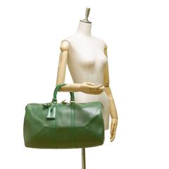 Louis Vuitton Green Epi Leather Keepall 45 Duffel Bag