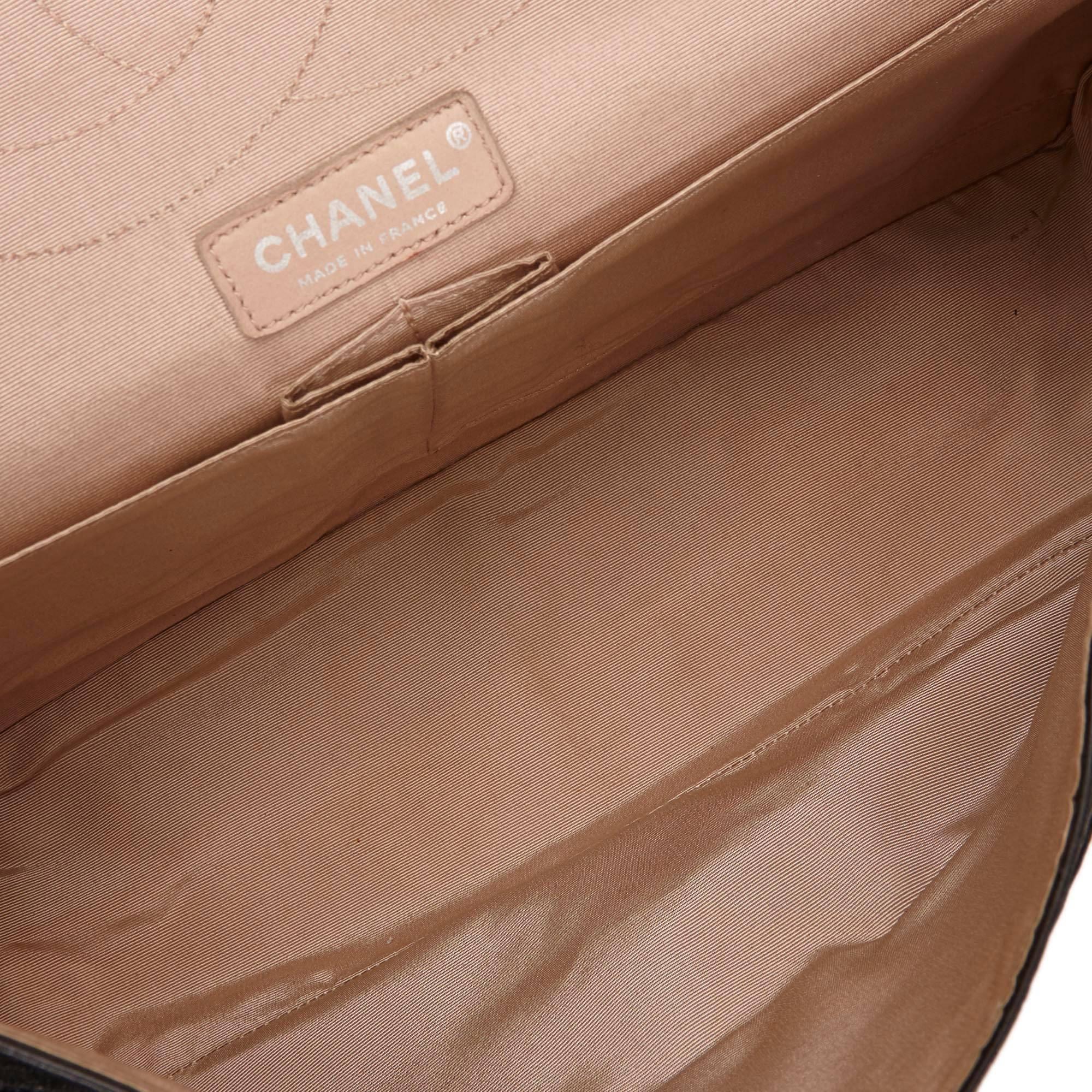 Women's Chanel Black Calf Leather Jumbo Unlimited Flap Bag